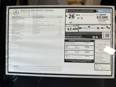 2026 Mercedes-Benz CLE CLE 300