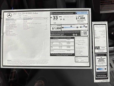 2027 Mercedes-Benz CLA 220 Hybrid FWD