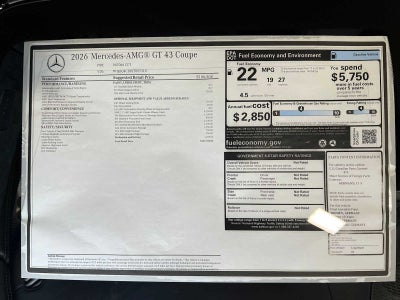 2026 Mercedes-Benz AMG® GT AMG® GT 43