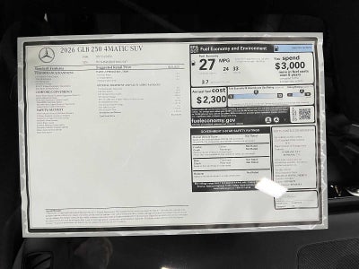 2026 Mercedes-Benz GLB 250 4MATIC® SUV