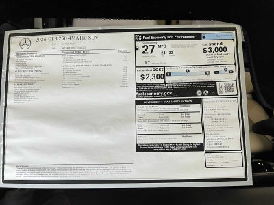 2026 Mercedes-Benz GLB GLB 250