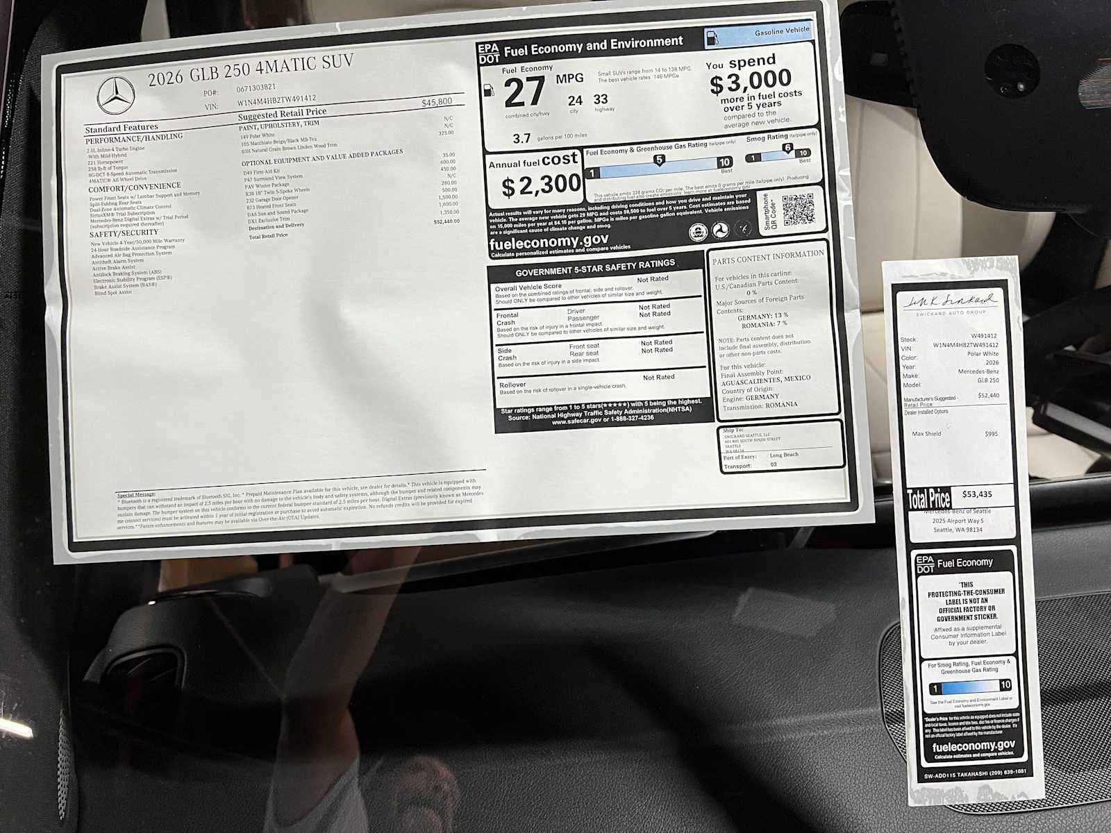 2026 Mercedes-Benz GLB 250 4MATIC® SUV