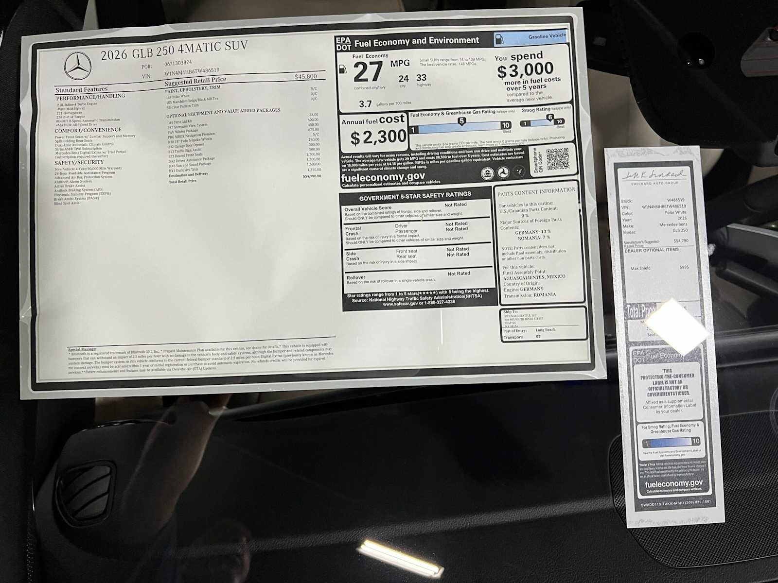 2026 Mercedes-Benz GLB 250 4MATIC® SUV