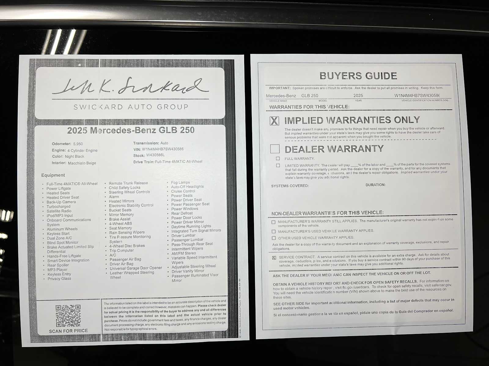 2025 Mercedes-Benz GLB 250 4MATIC® SUV