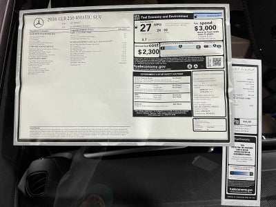 2026 Mercedes-Benz GLB 250 4MATIC® SUV