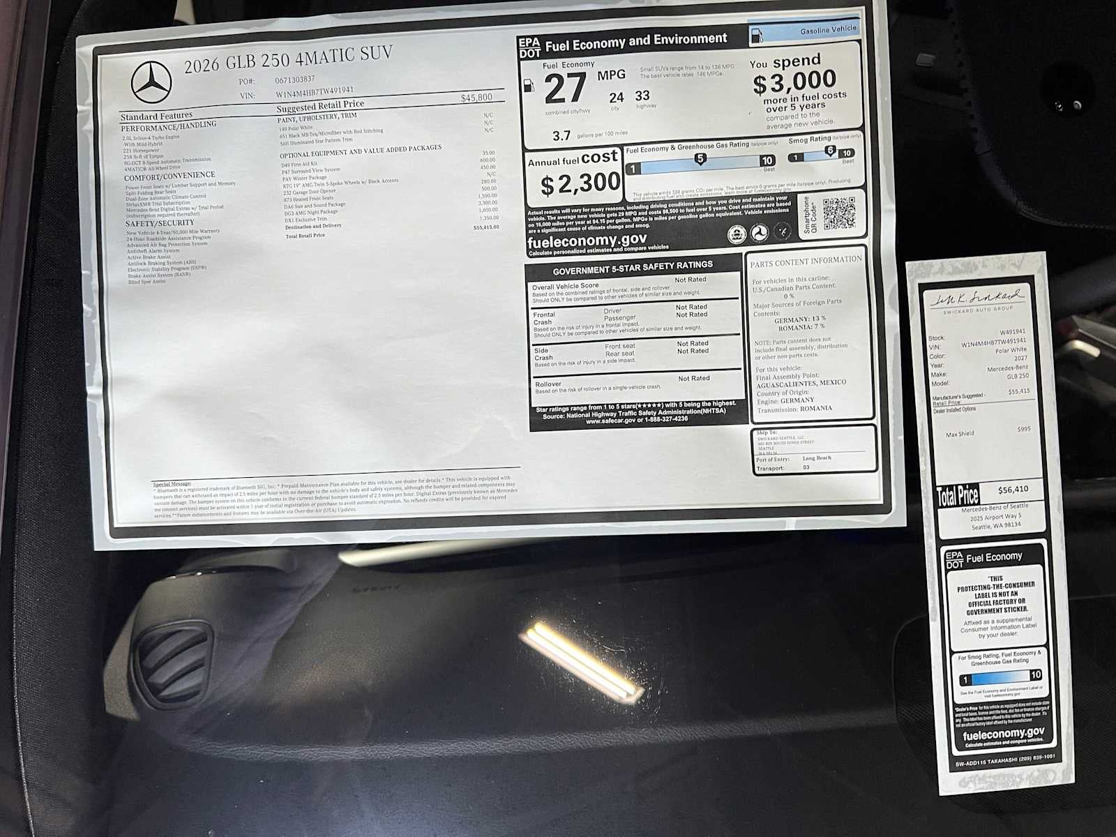 2026 Mercedes-Benz GLB 250 4MATIC® SUV