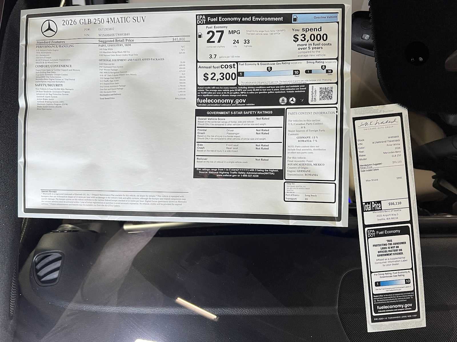 2026 Mercedes-Benz GLB 250 4MATIC® SUV