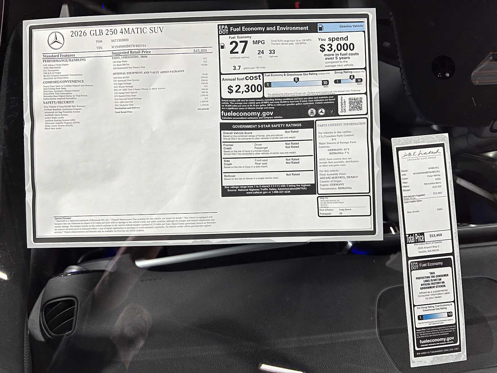2026 Mercedes-Benz GLB 250 4MATIC® SUV