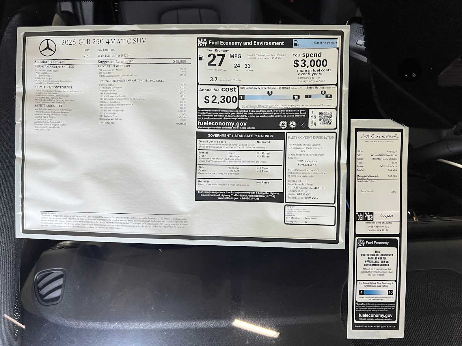 2026 Mercedes-Benz GLB 250 4MATIC® SUV