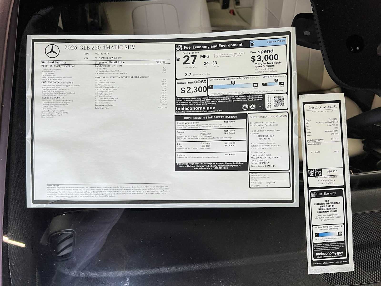 2026 Mercedes-Benz GLB 250 4MATIC® SUV