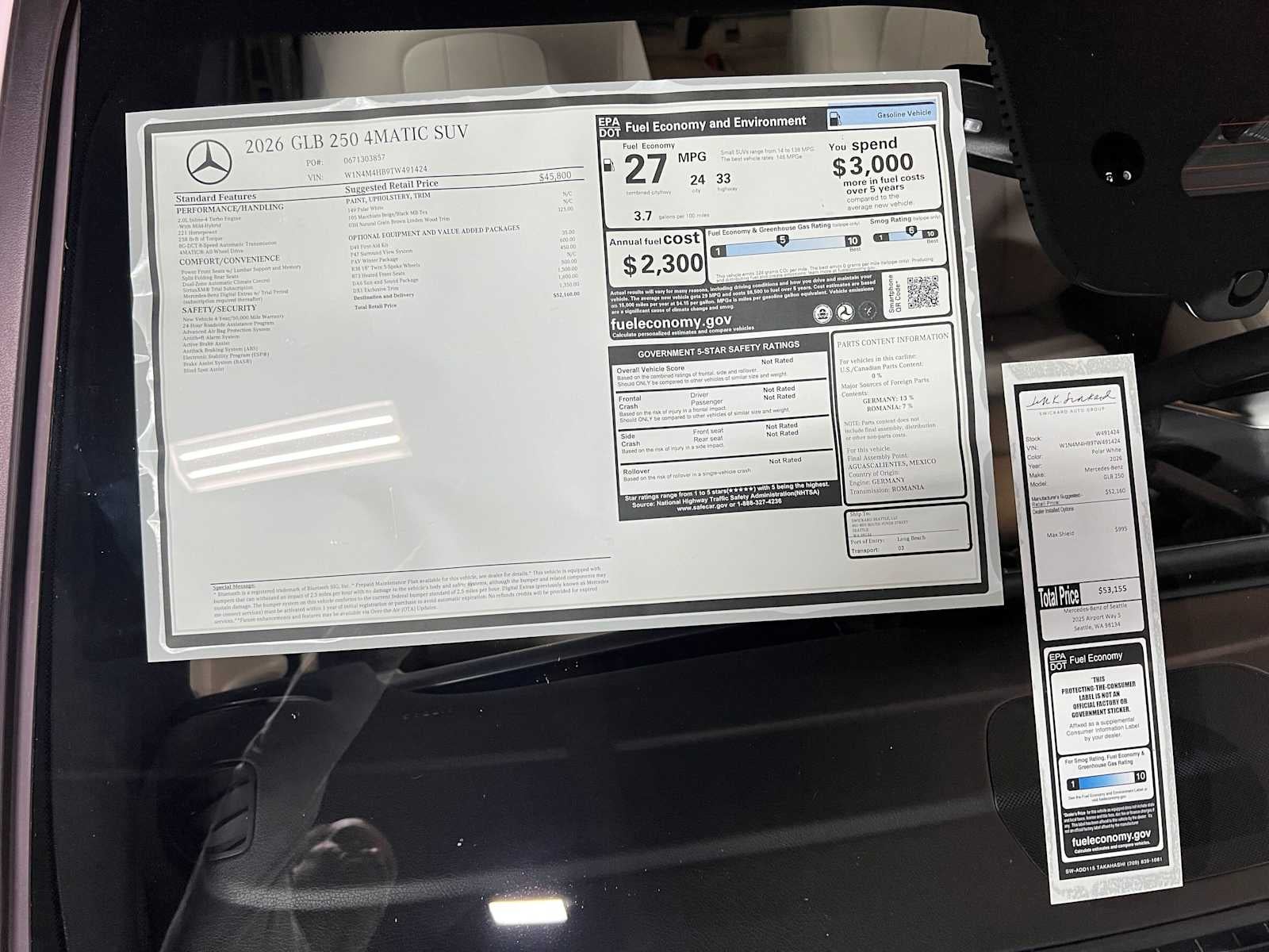 2026 Mercedes-Benz GLB 250 4MATIC® SUV