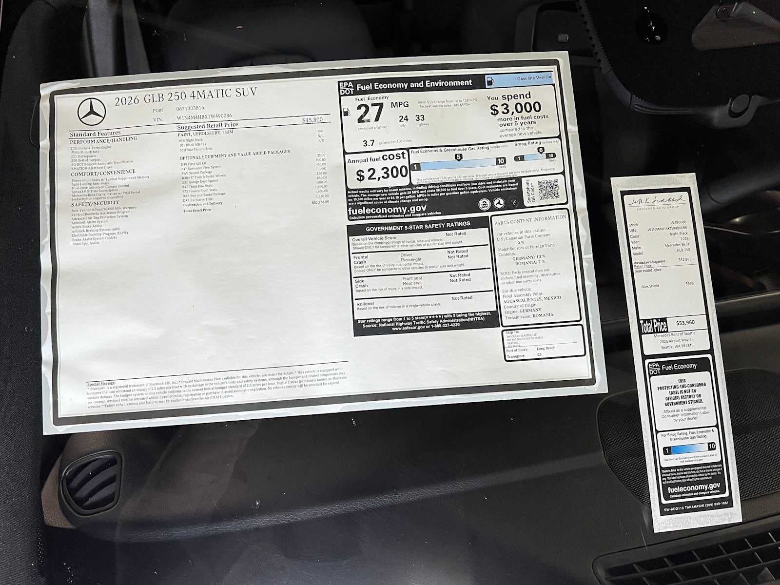 2026 Mercedes-Benz GLB 250 4MATIC® SUV