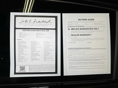 2026 Mercedes-Benz GLA 250 4MATIC® SUV