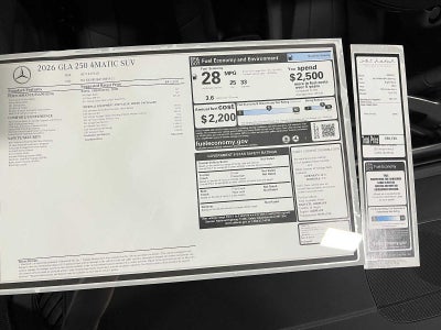 2026 Mercedes-Benz GLA 250 4MATIC® SUV