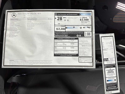2026 Mercedes-Benz GLA 250 4MATIC® SUV