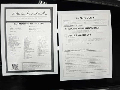 2023 Mercedes-Benz GLA 250 4MATIC® SUV