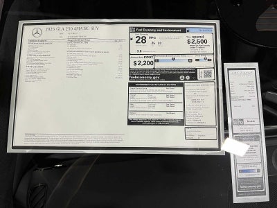 2026 Mercedes-Benz GLA 250 4MATIC® SUV