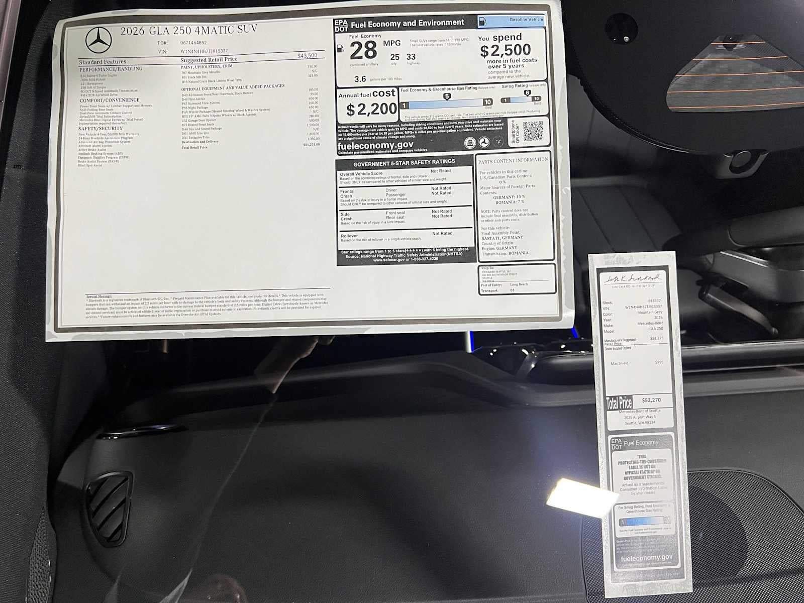 2026 Mercedes-Benz GLA 250 4MATIC® SUV