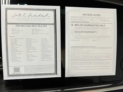 2026 Mercedes-Benz GLA 250 4MATIC® SUV