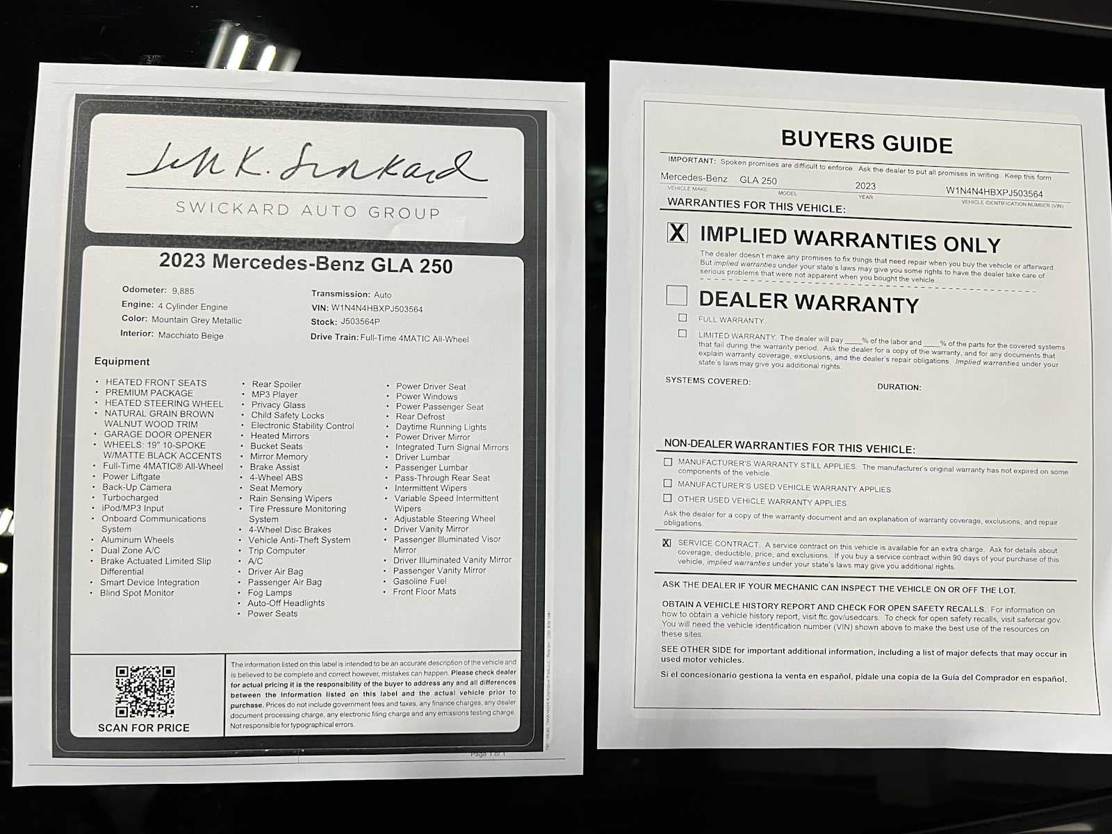 2023 Mercedes-Benz GLA 250 4MATIC® SUV