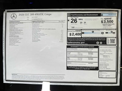 2026 Mercedes-Benz GLC 300 GLC 300