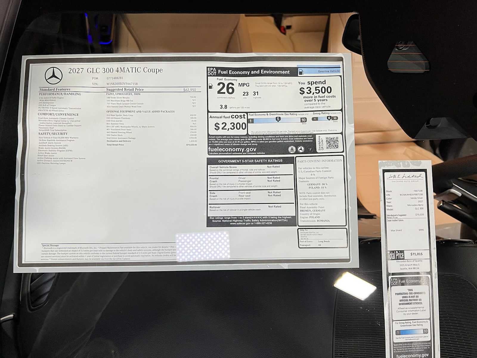 2027 Mercedes-Benz GLC 300 4MATIC® Coupe