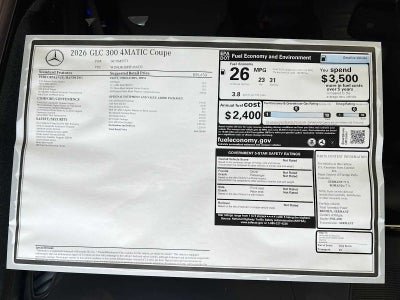 2026 Mercedes-Benz GLC GLC 300