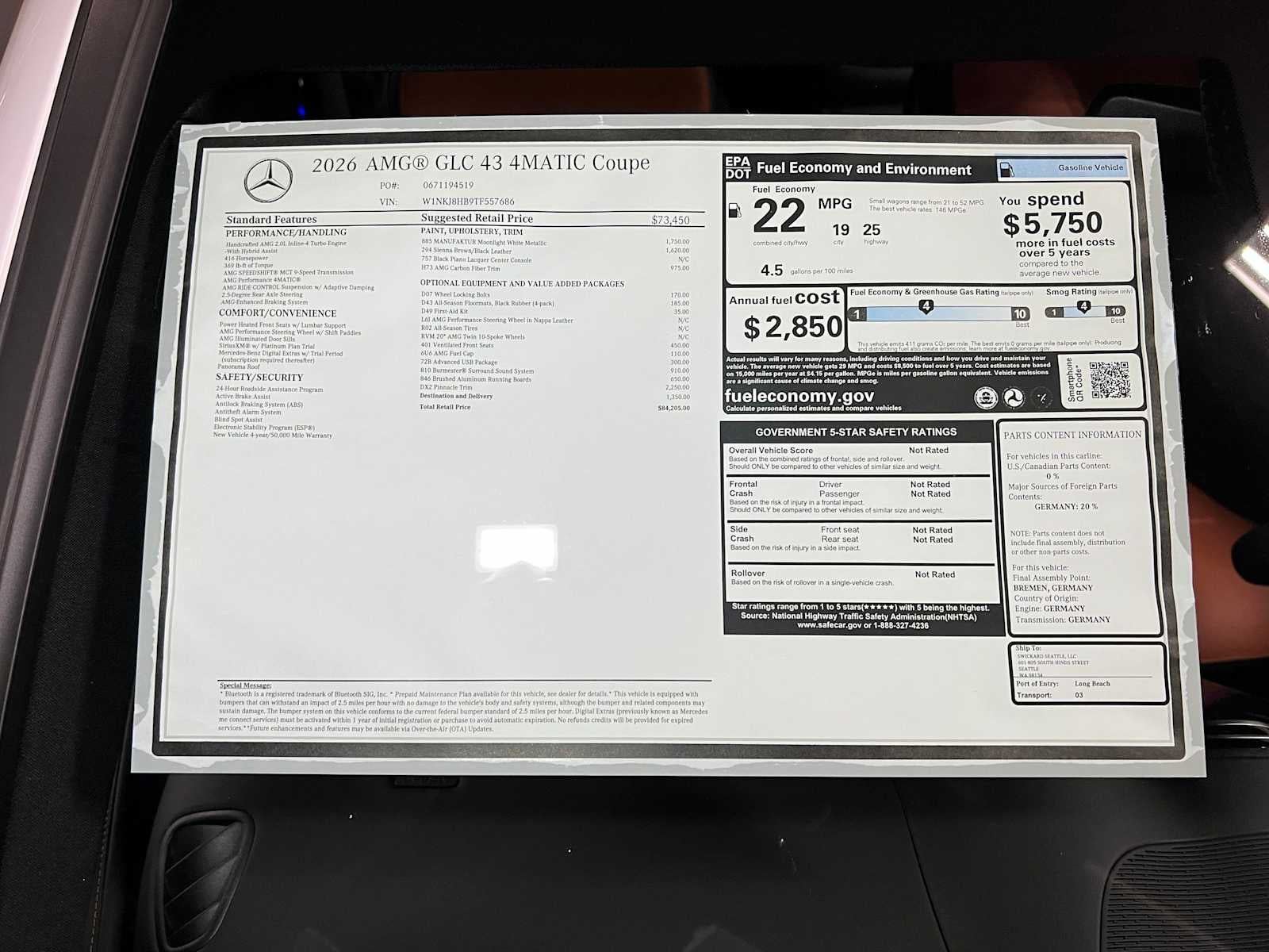 2026 Mercedes-Benz AMG® GLC 43 AMG® GLC 43