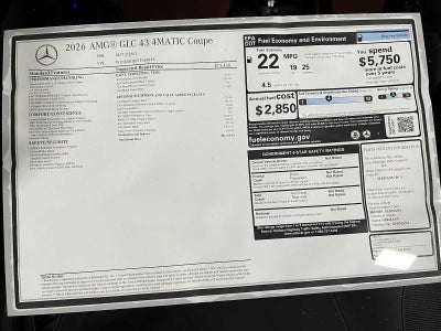 2026 Mercedes-Benz AMG® GLC 43 4MATIC® Coupe