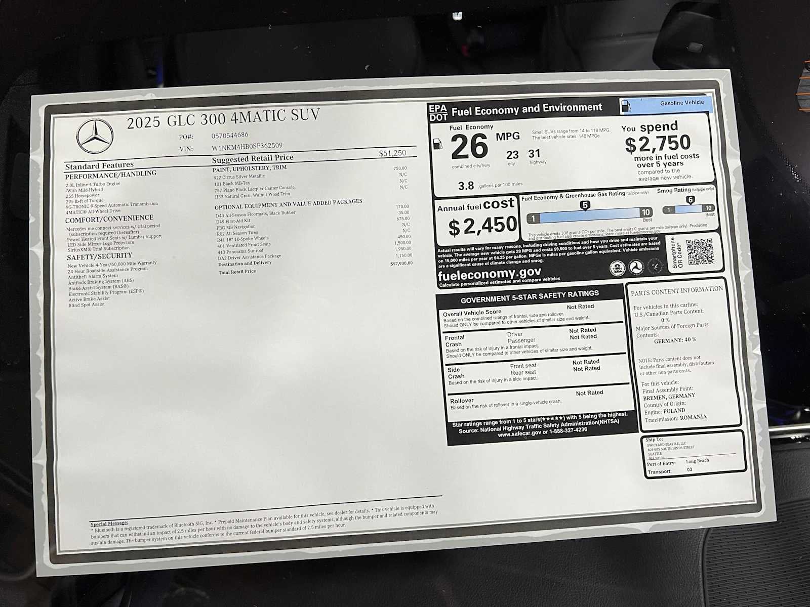 2025 Mercedes-Benz GLC 300 4MATIC® SUV