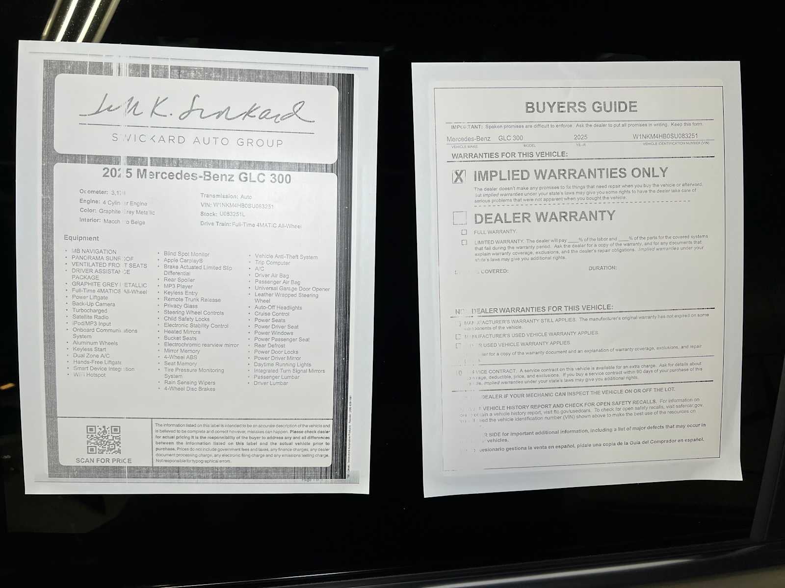 2025 Mercedes-Benz GLC GLC 300