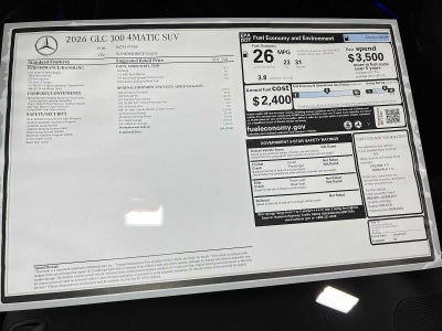 2026 Mercedes-Benz GLC 300 4MATIC® SUV