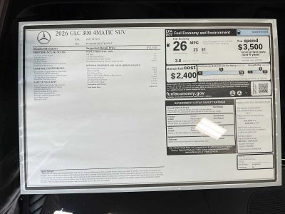 2026 Mercedes-Benz GLC GLC 300