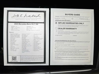 2026 Mercedes-Benz GLC 300 4MATIC® SUV