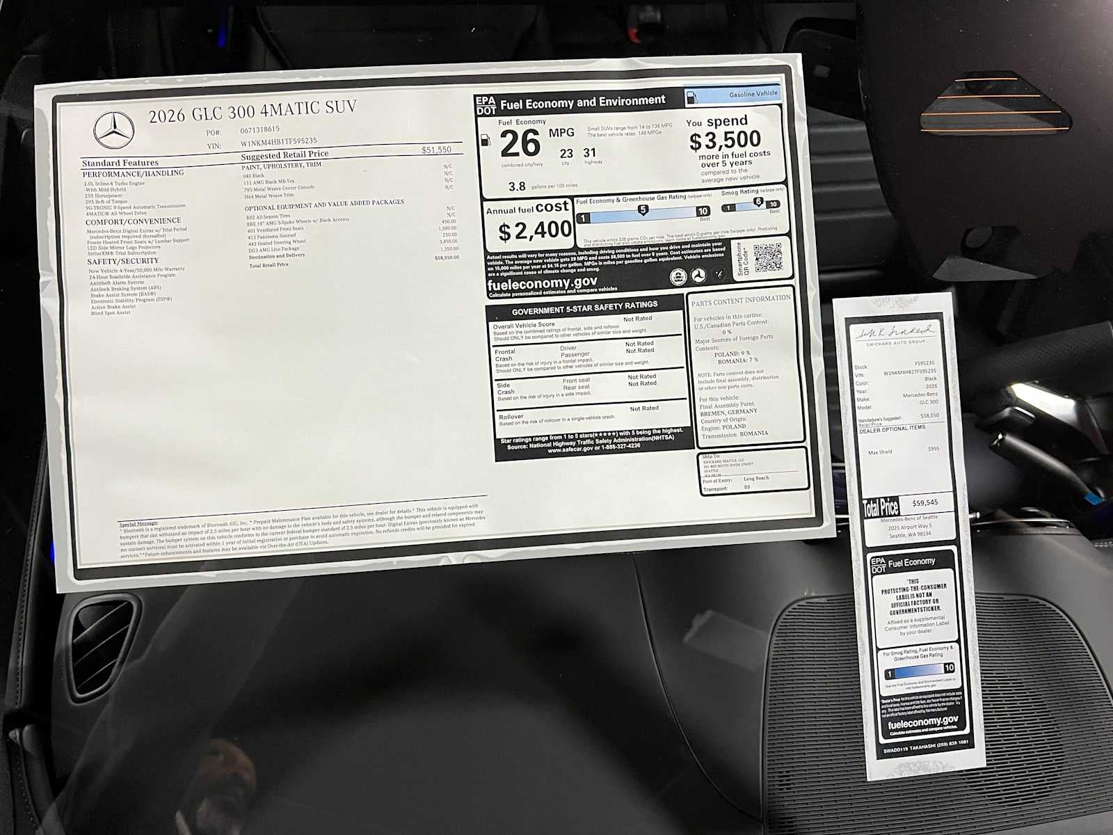 2026 Mercedes-Benz GLC 300 4MATIC® SUV