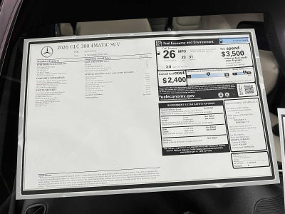 2026 Mercedes-Benz GLC 300 4MATIC® SUV