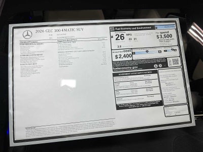2026 Mercedes-Benz GLC 300 4MATIC® SUV