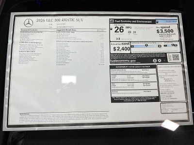 2026 Mercedes-Benz GLC 300 4MATIC® SUV
