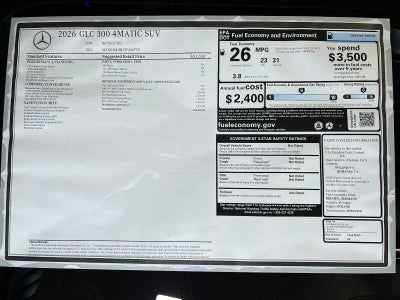 2026 Mercedes-Benz GLC GLC 300