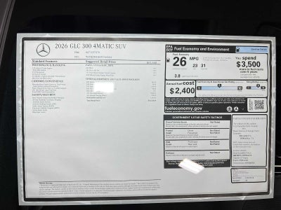 2026 Mercedes-Benz GLC 300 4MATIC® SUV