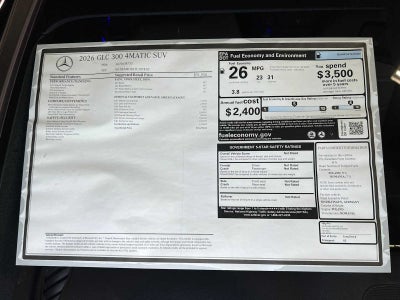 2026 Mercedes-Benz GLC GLC 300