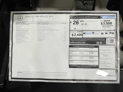2026 Mercedes-Benz GLC 300 4MATIC® SUV
