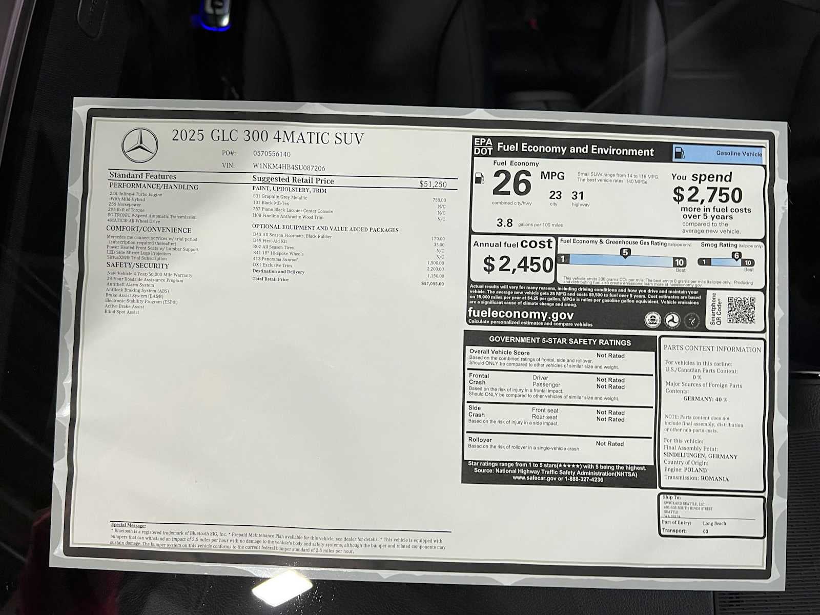 2025 Mercedes-Benz GLC 300 4MATIC® SUV