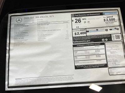 2026 Mercedes-Benz GLC GLC 300