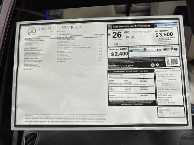 2026 Mercedes-Benz GLC 300 4MATIC® SUV