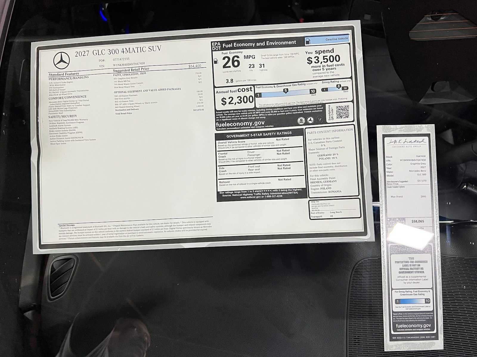 2027 Mercedes-Benz GLC 300 4MATIC® SUV