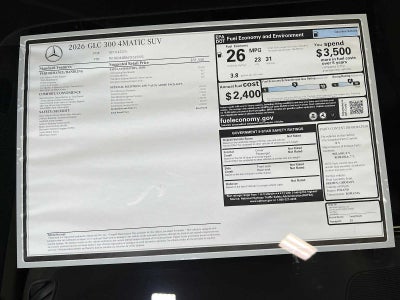 2026 Mercedes-Benz GLC GLC 300