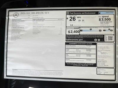 2026 Mercedes-Benz GLC GLC 300