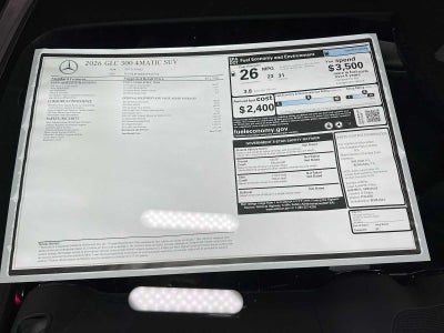 2026 Mercedes-Benz GLC 300 4MATIC® SUV