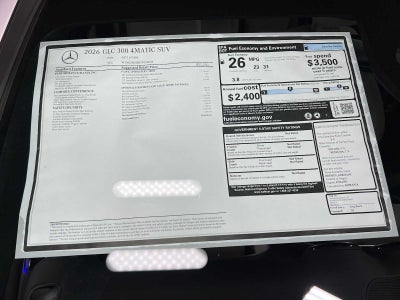 2026 Mercedes-Benz GLC 300 4MATIC® SUV